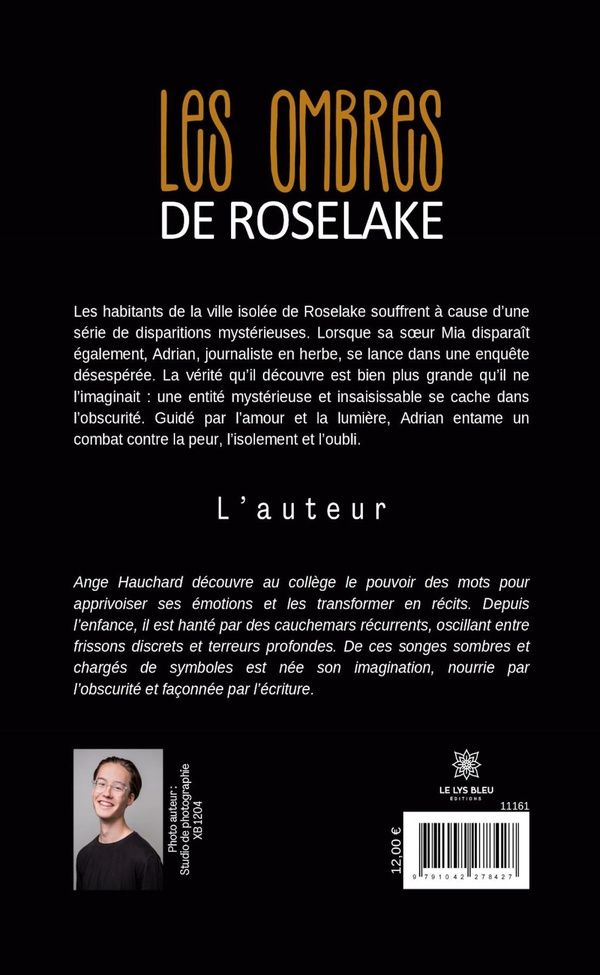 Quatrième de couverture de « Les ombres de Roselake : roman »