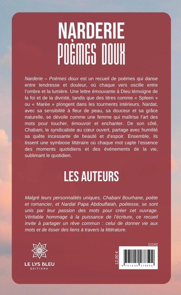 Quatrième de couverture de « Narderie : Poèmes doux - Recueil »