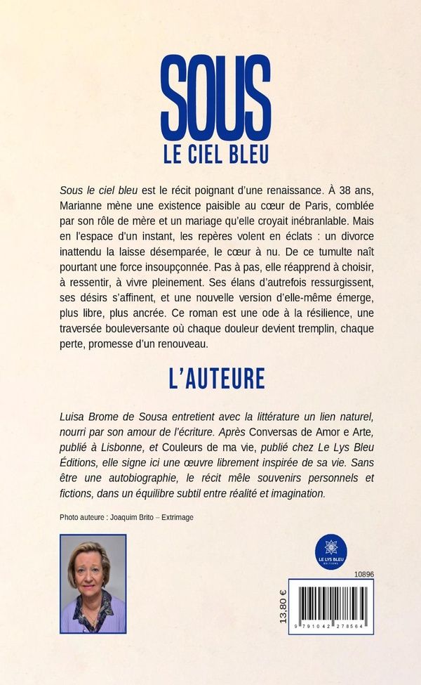 Quatrième de couverture de « Sous le ciel bleu : roman »
