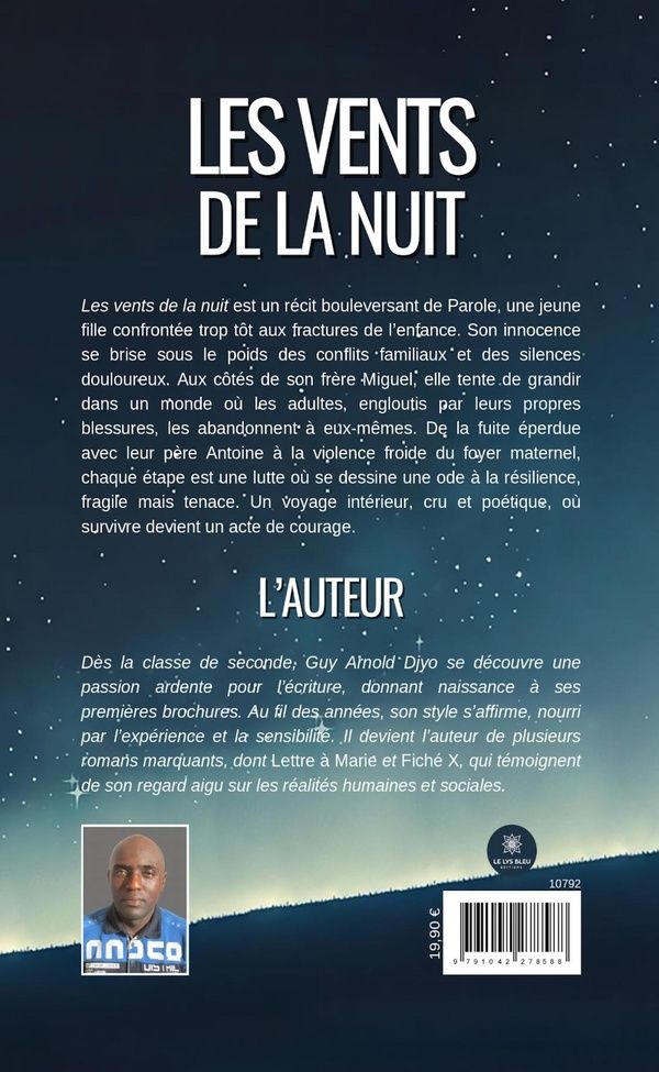 Quatrième de couverture de « Les vents de la nuit : roman »
