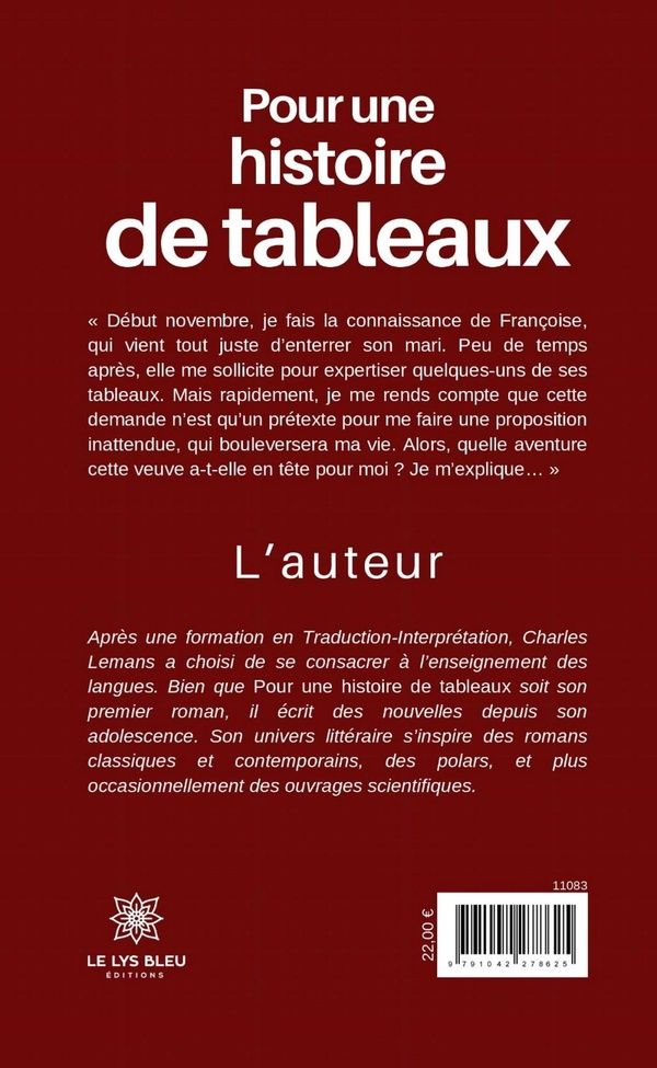 Quatrième de couverture de « Pour une histoire de tableaux : Roman »