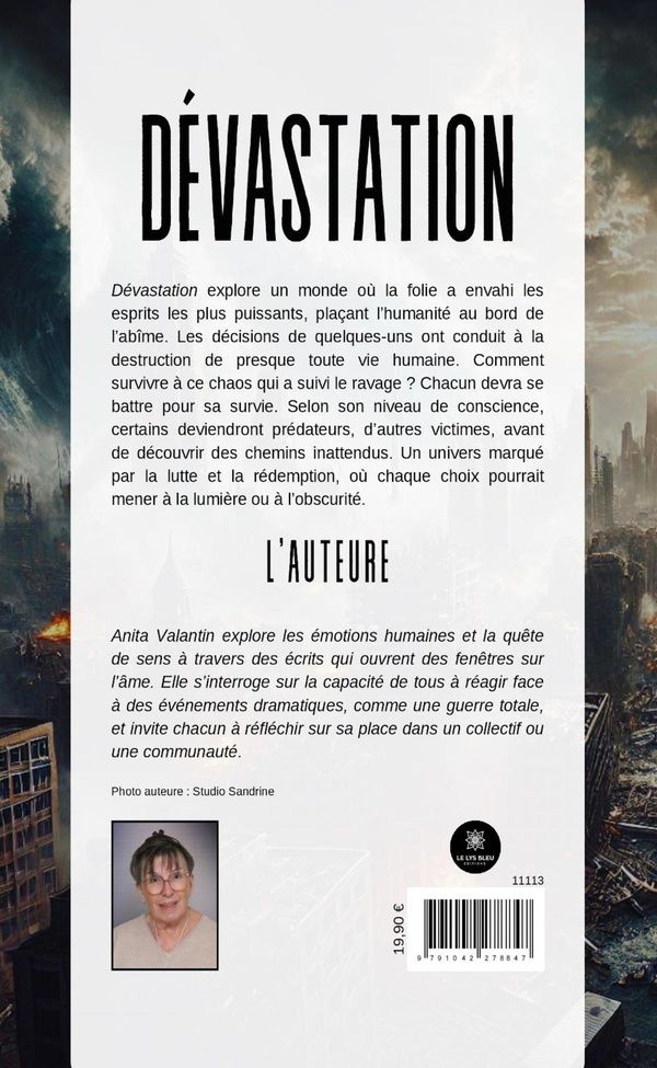 Quatrième de couverture de « Dévastation : roman »