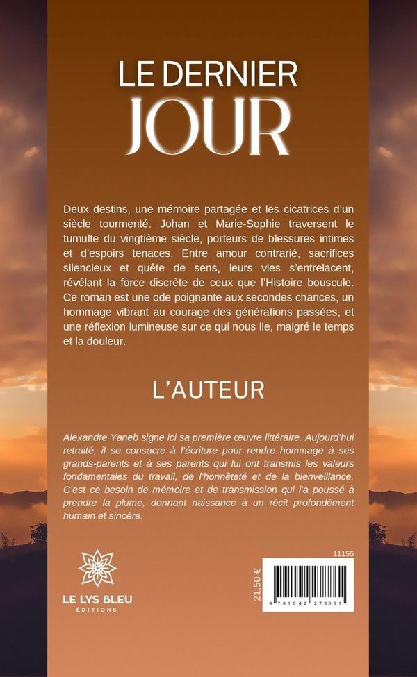 Quatrième de couverture de « Le dernier jour : roman »