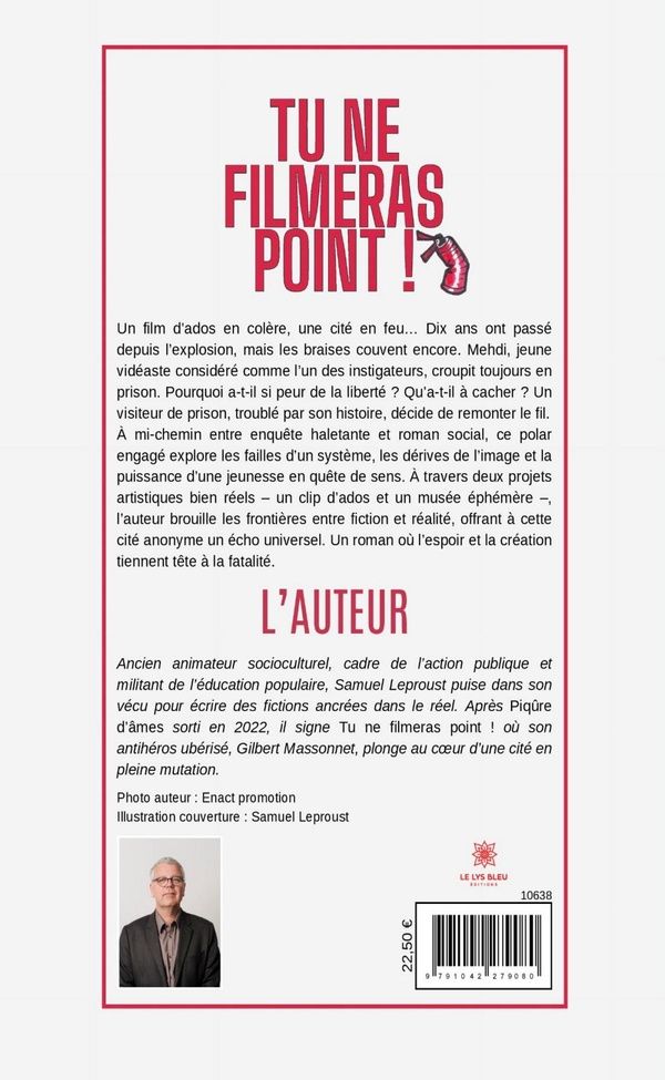 Quatrième de couverture de « Tu ne filmeras point ! : Roman »