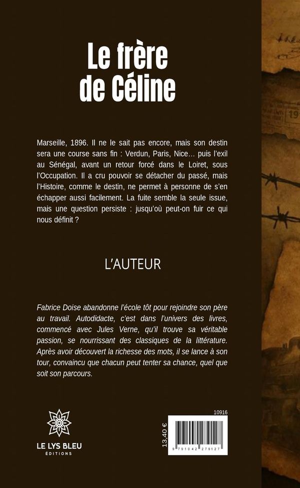 Quatrième de couverture de « Le frère de Céline : roman »