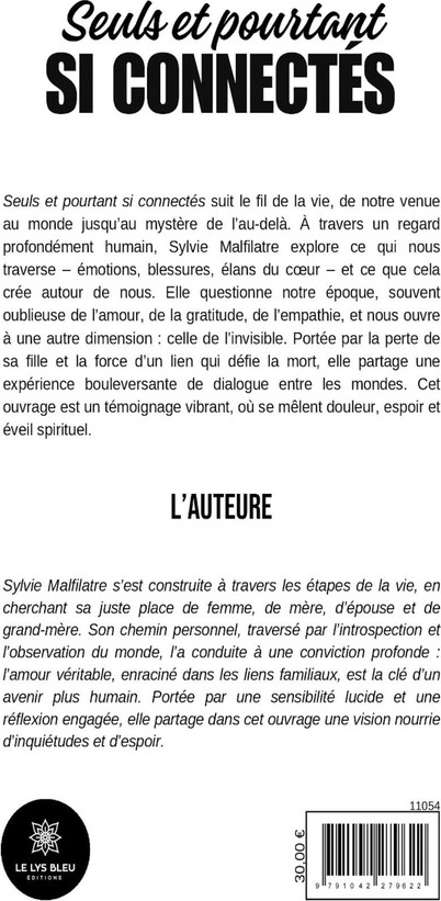 Quatrième de couverture de « Seuls et pourtant si connectés »