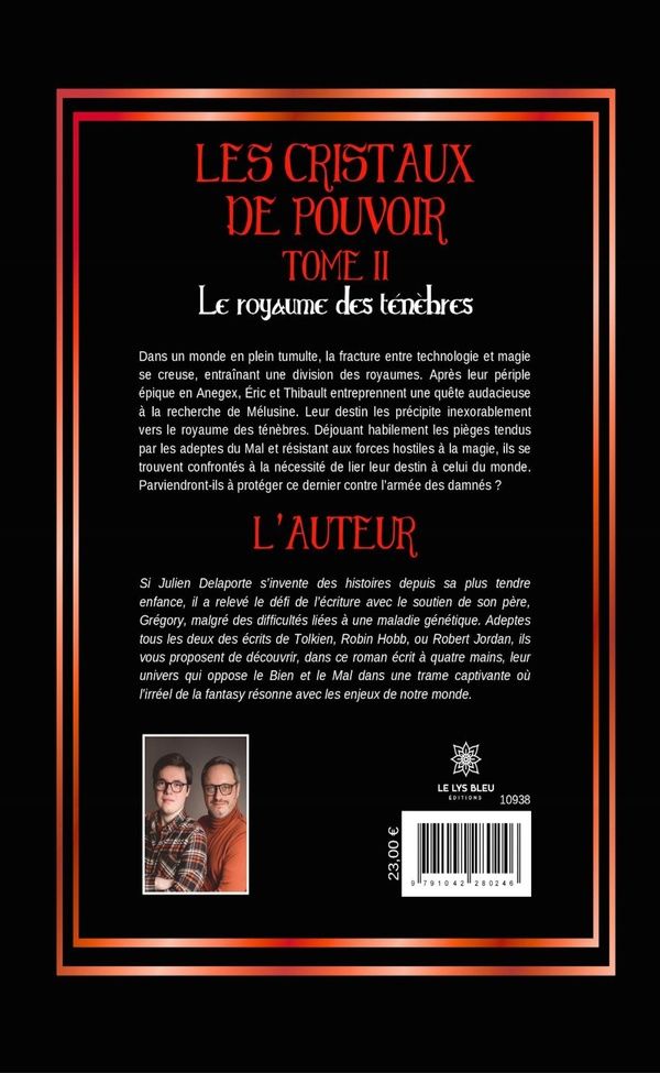 Quatrième de couverture de « Le royaume des ténèbres : Les cristaux de pouvoir - Roman »