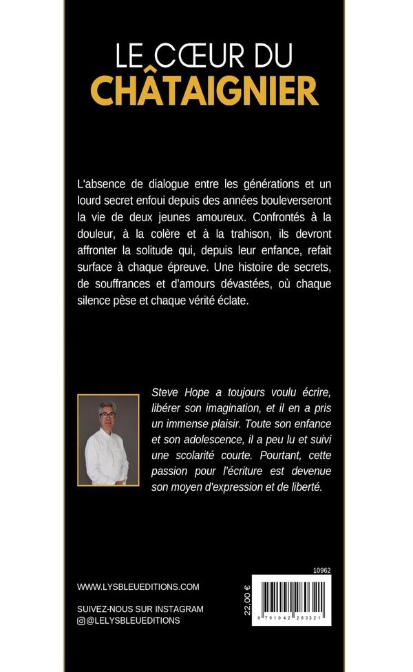 Quatrième de couverture de « LE COEUR DU CHATAIGNIER »