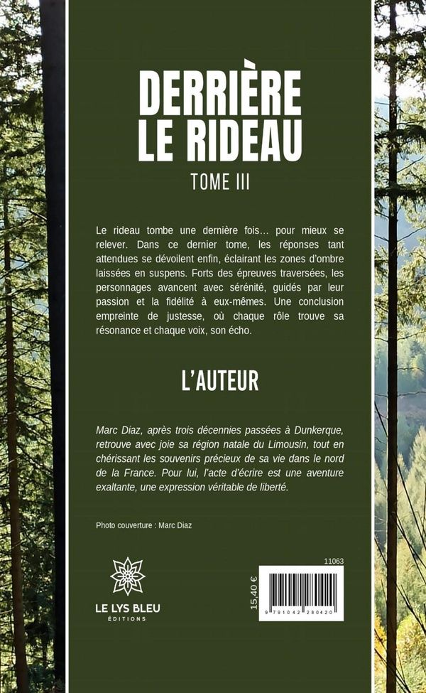 Quatrième de couverture de « Derrière le rideau : roman »