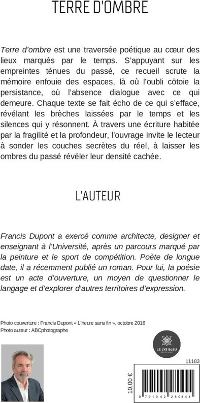 Quatrième de couverture de « Terre d'ombre : recueil »
