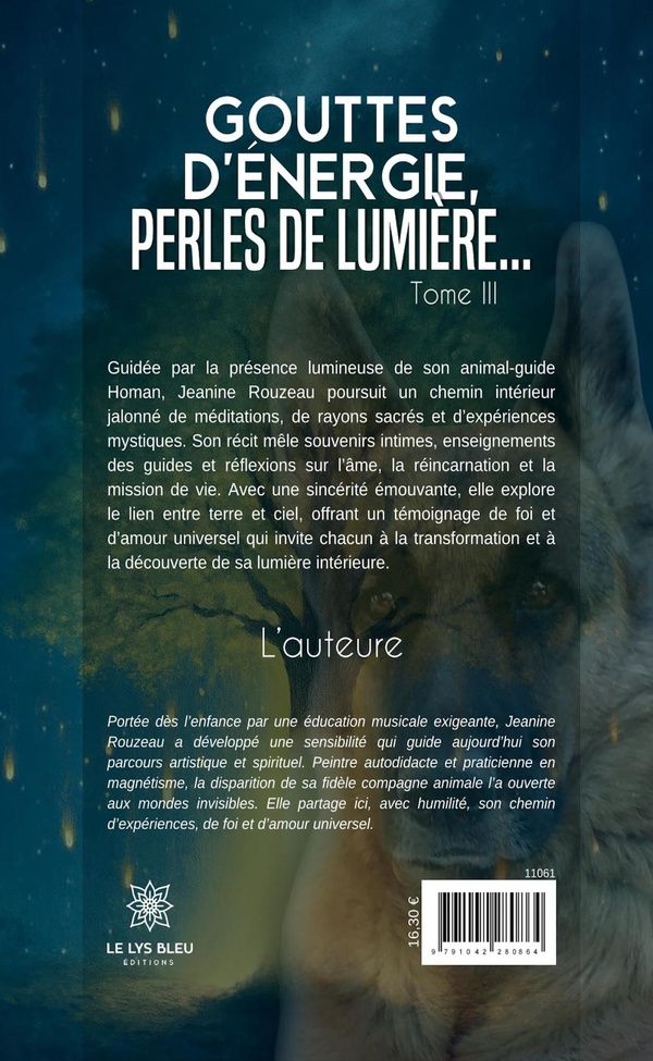 Quatrième de couverture de « Gouttes d'énergie, perles de lumière : spiritualité »