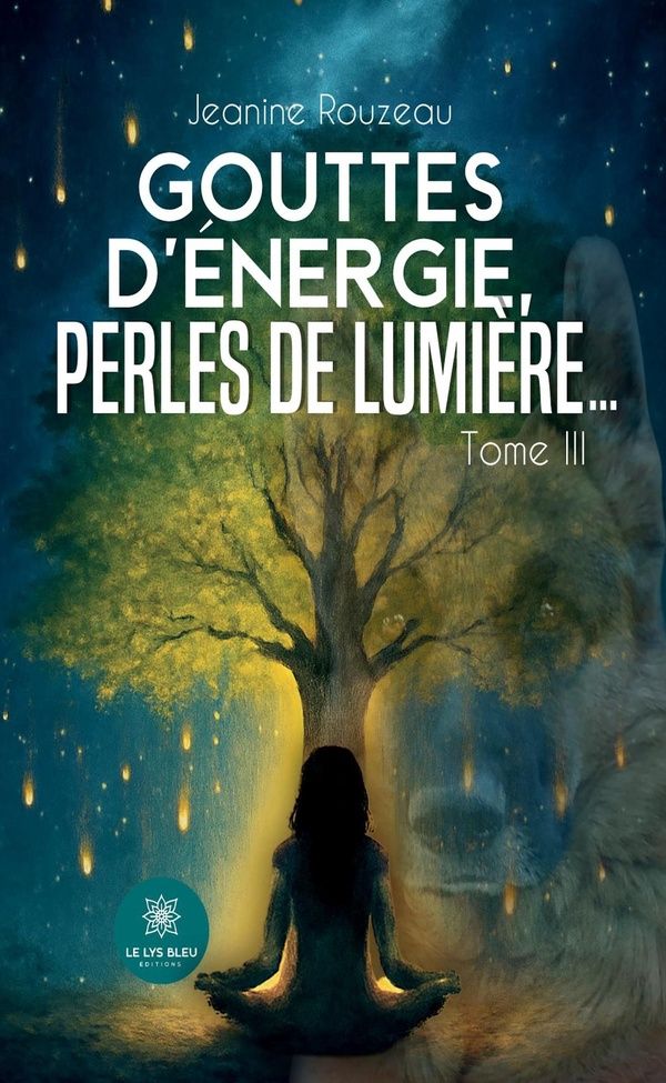 Couverture du livre « Gouttes d'énergie, perles de lumière : spiritualité » de Jeanine Rouzeau, librairie Les Contes Infusés à Corte