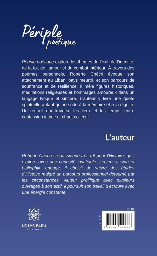 Quatrième de couverture de « Périple poétique : Recueil »