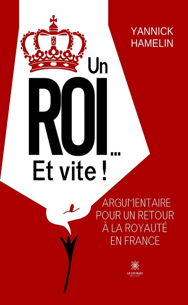 Couverture du livre « Un roi, et vite ! : argumentaire pour un retour à la royauté en France » de Yannick Hamelin, librairie Les Contes Infusés à Corte