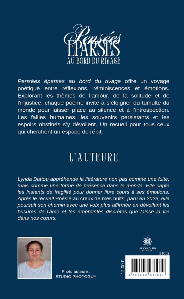 Quatrième de couverture de « Pensées éparses au bord du rivage : recueil »