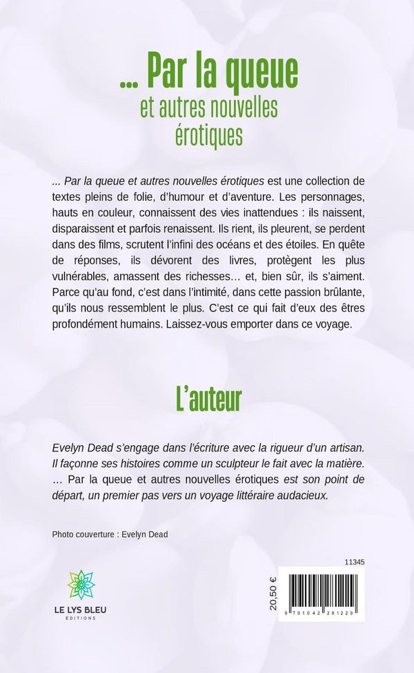 Quatrième de couverture de « Par la queue et autres nouvelles érotiques »