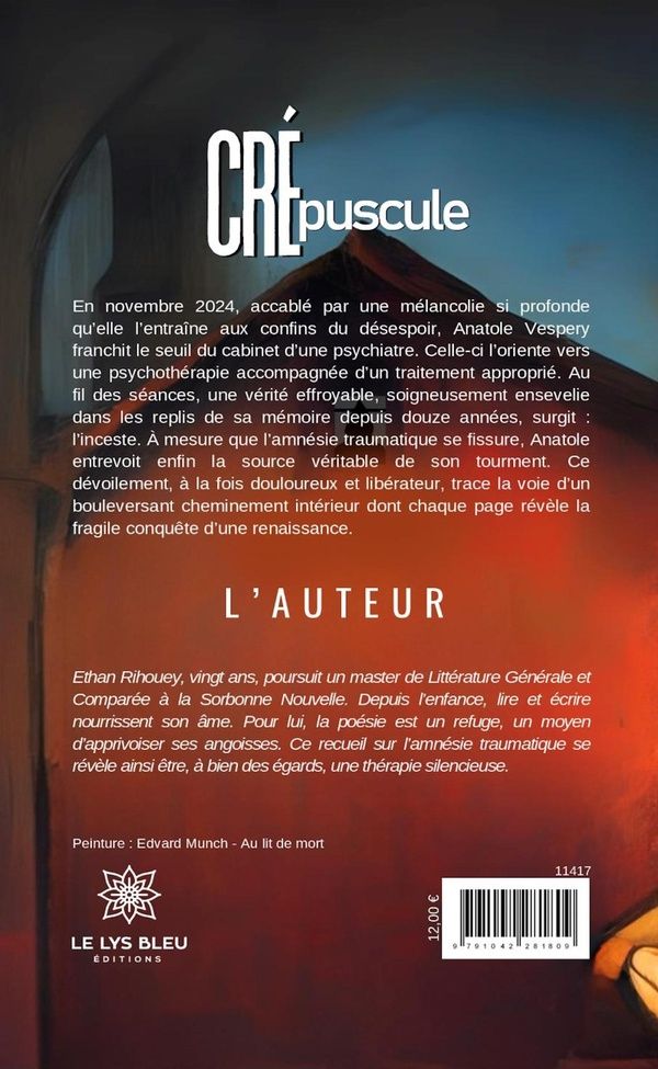 Quatrième de couverture de « Crépuscule »