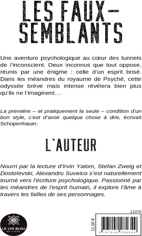 Quatrième de couverture de « Les faux-semblants : roman »