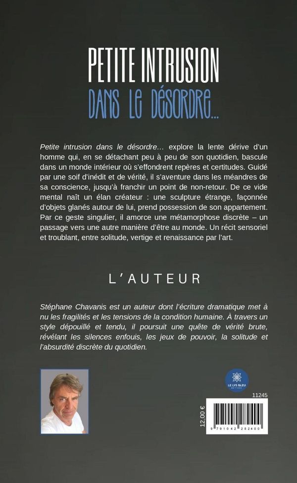 Quatrième de couverture de « Petite intrusion dans le désordre »