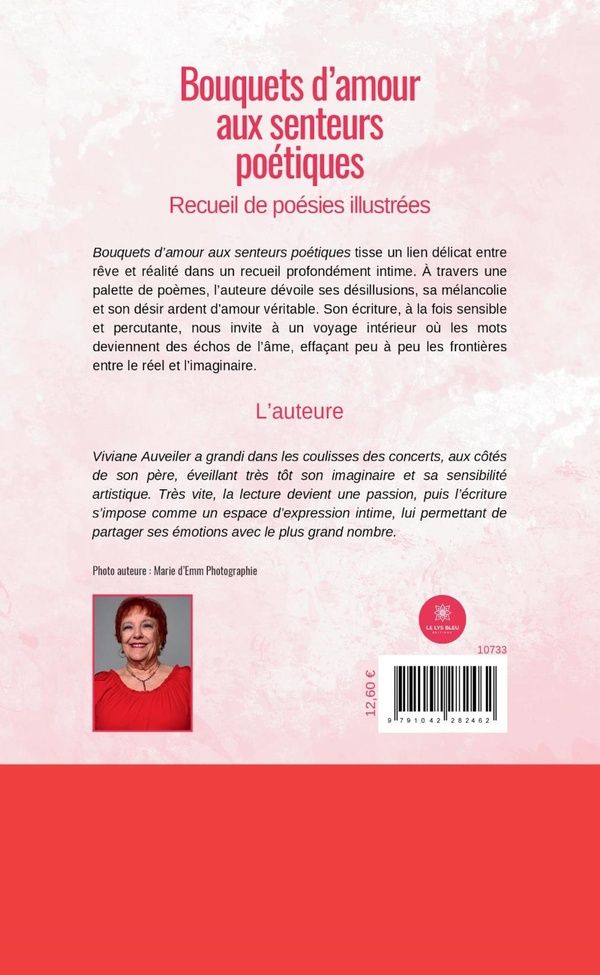 Quatrième de couverture de « Bouquets d'amour aux senteurs poétiques : recueil de poésies illustrées »