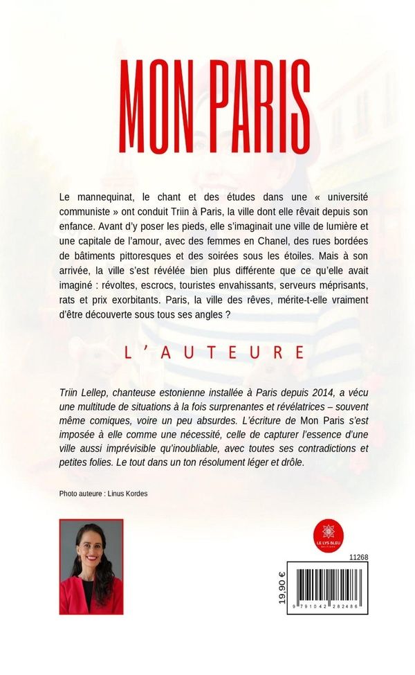 Quatrième de couverture de « Mon Paris : roman »