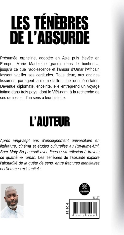 Quatrième de couverture de « Les ténèbres de l'absurde : roman »