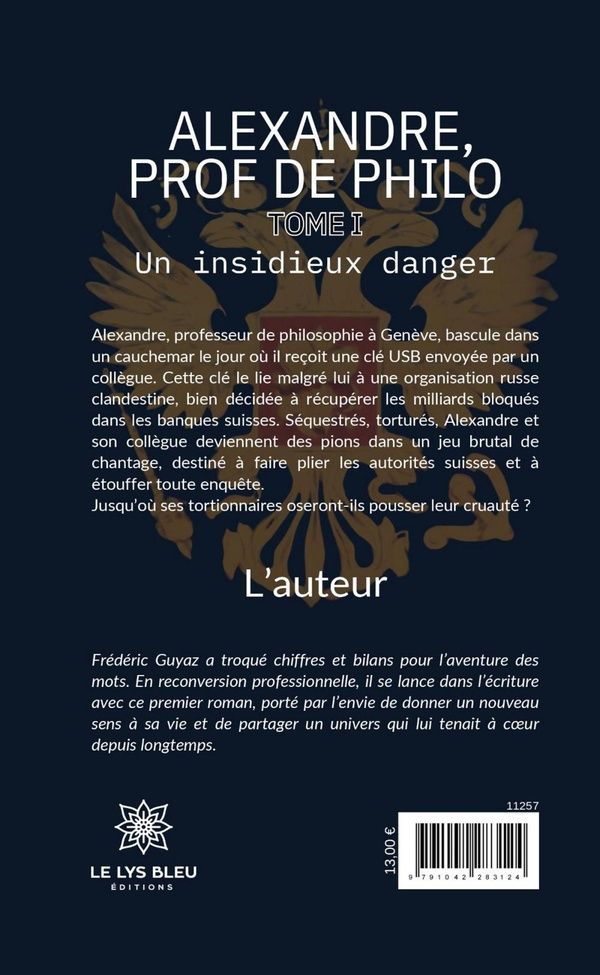 Quatrième de couverture de « Alexandre prof de philo : roman »