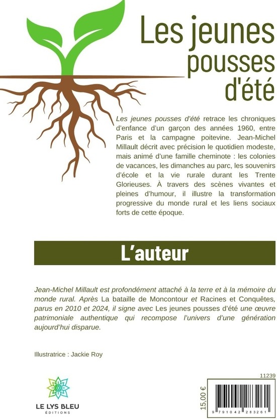 Quatrième de couverture de « Les jeunes pousses d'été »