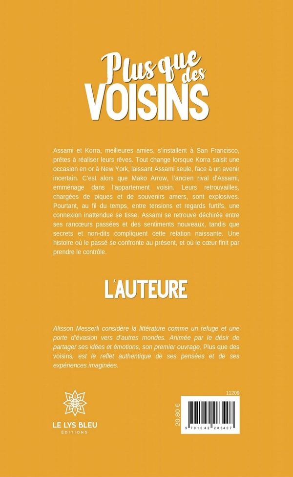 Quatrième de couverture de « Plus que des voisins : Roman »