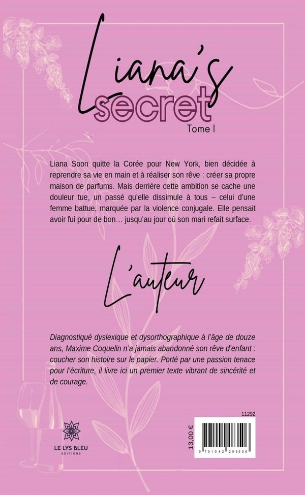 Quatrième de couverture de « Liana's secret »