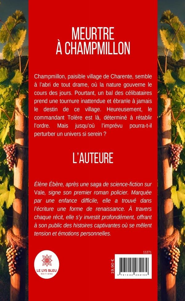Quatrième de couverture de « Meurtre à Champmillon : roman »