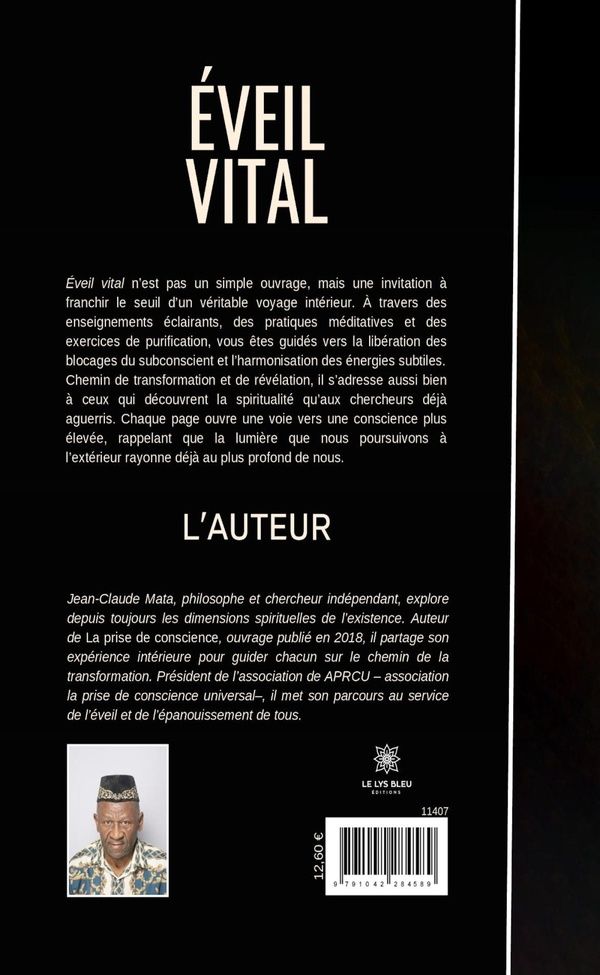 Quatrième de couverture de « Éveil vital »