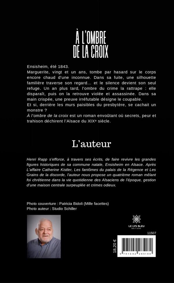 Quatrième de couverture de « À l'ombre de la croix : roman »