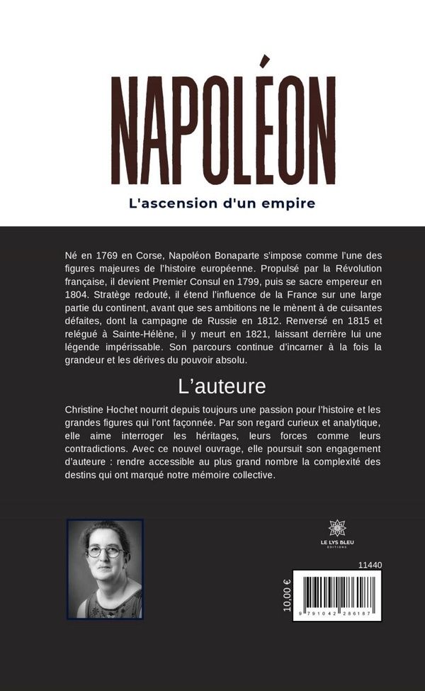Quatrième de couverture de « Napoléon : L'ascension d'un empire »