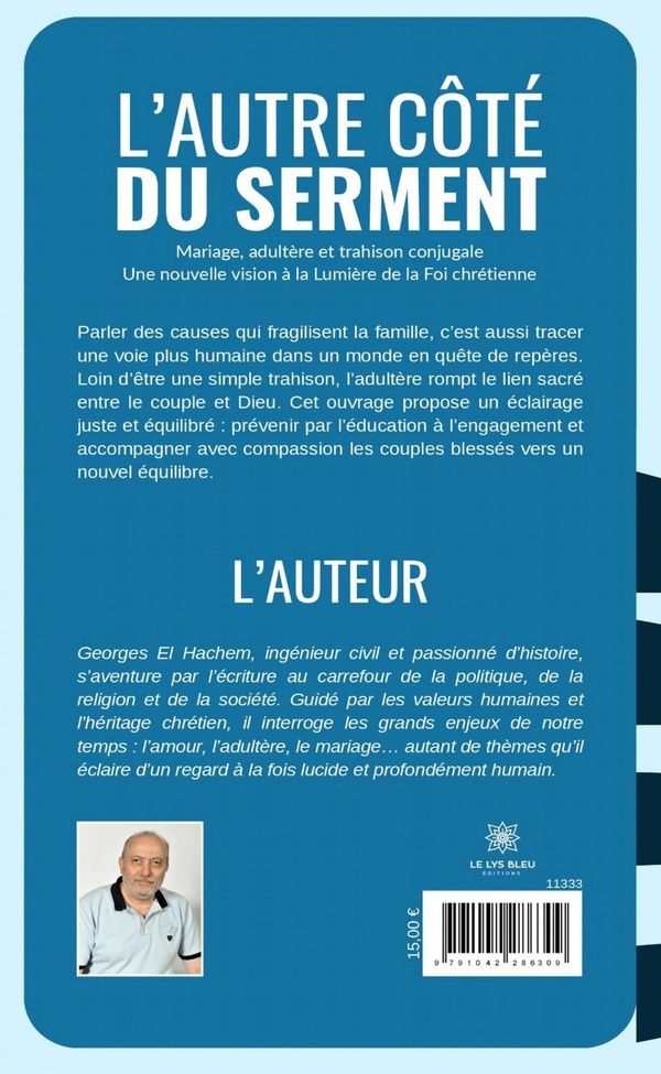 Quatrième de couverture de « L'autre côté du serment : mariage, adultère et trahison conjugale »