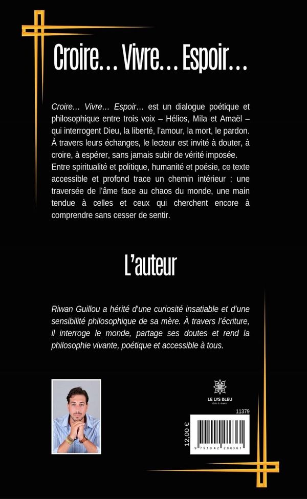 Quatrième de couverture de « Croire, vivre, espoir »