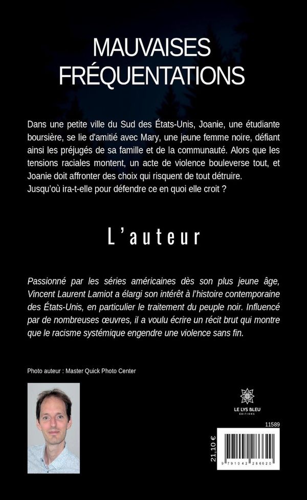 Quatrième de couverture de « Mauvaises fréquentations : roman »