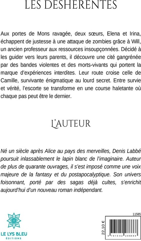 Quatrième de couverture de « Les déshérentes : roman »