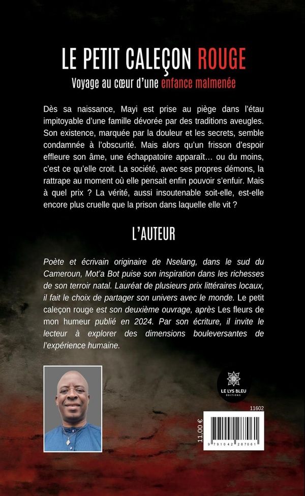 Quatrième de couverture de « Le petit caleçon rouge : voyage au coeur d'une enfance malmenée »