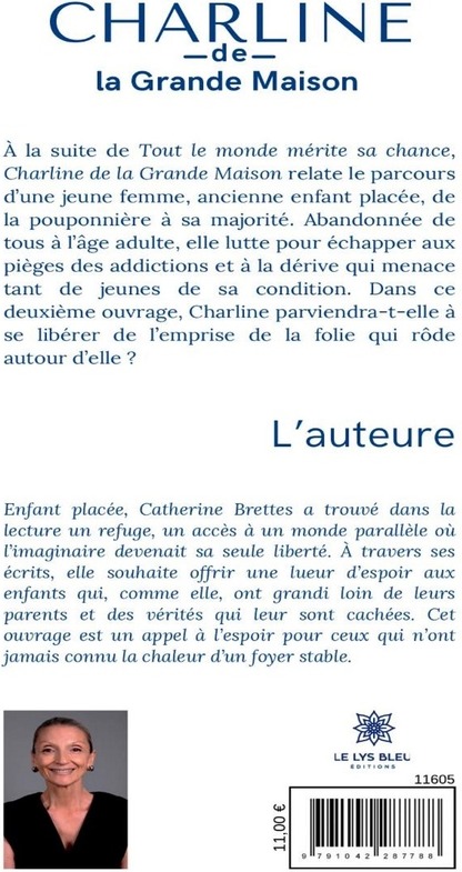 Quatrième de couverture de « Charline de la grande maison : roman »