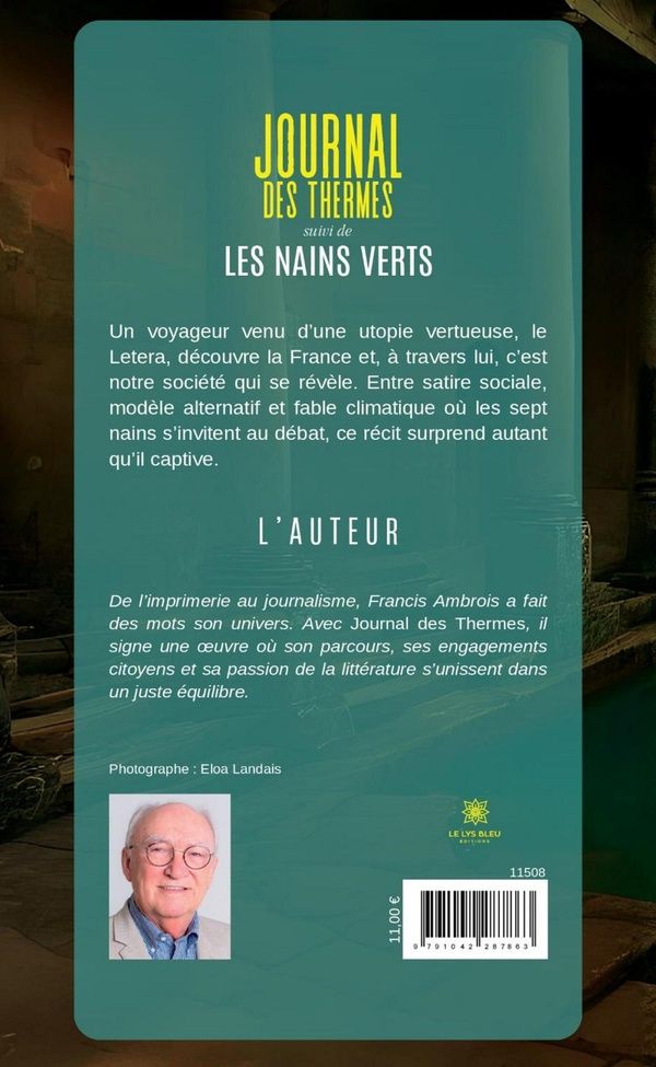 Quatrième de couverture de « Journal des Thermes »
