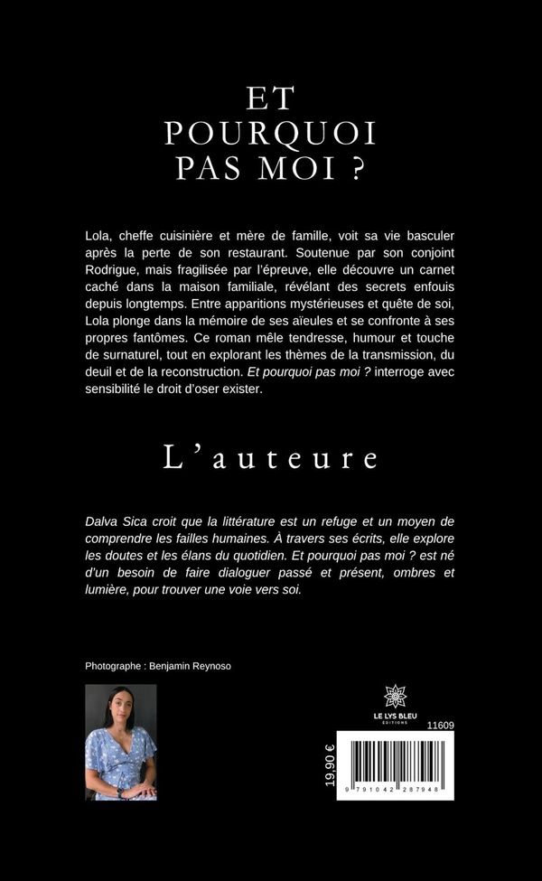Quatrième de couverture de « Et pourquoi pas moi ? : roman »