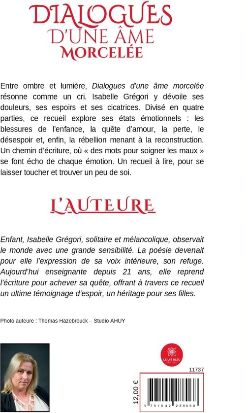 Quatrième de couverture de « Dialogues d'une âme morcelée : recueil »
