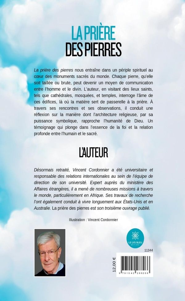 Quatrième de couverture de « La prière des pierres »