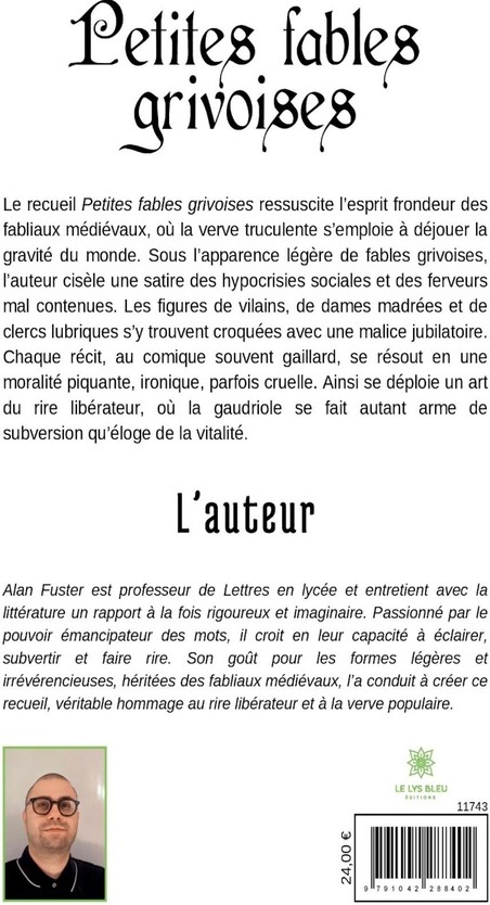 Quatrième de couverture de « Petites fables grivoises »
