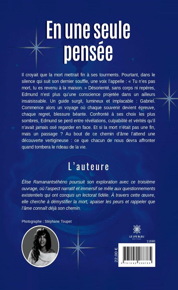 Quatrième de couverture de « En une seule pensée : roman »