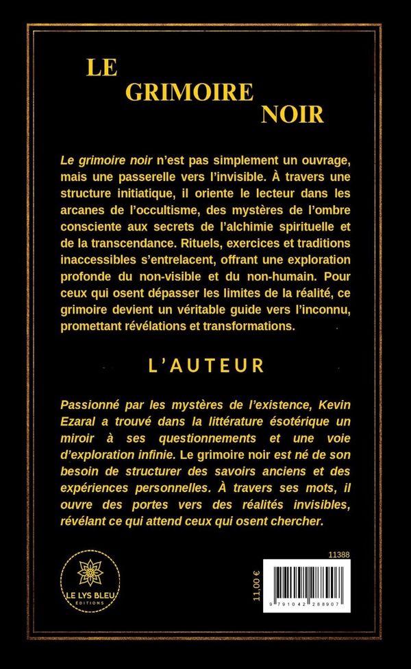 Quatrième de couverture de « Le grimoire noir »