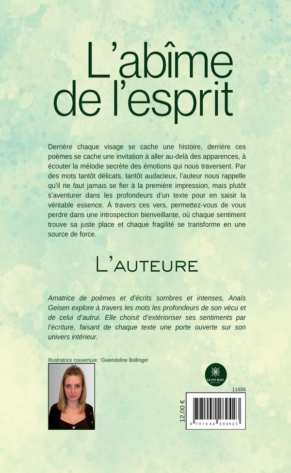 Quatrième de couverture de « L'abîme de l'esprit : recueil »
