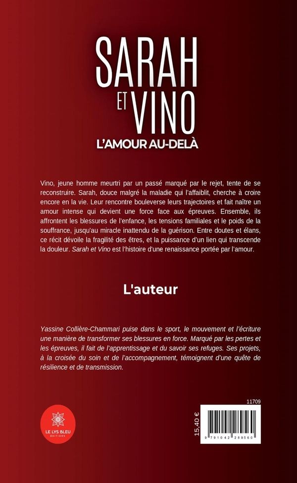 Quatrième de couverture de « Sarah et Vino : l'amour au-delà »