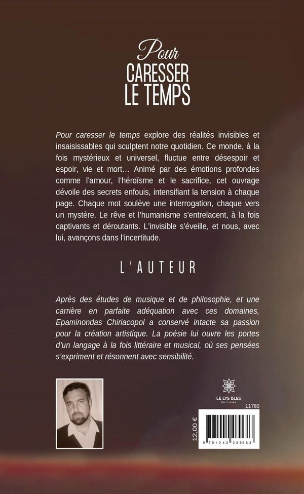 Quatrième de couverture de « Pour caresser le temps : recueil »